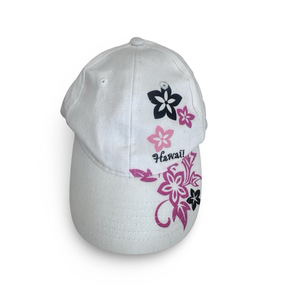 Hawaii Surfware White Pink Floral Hat